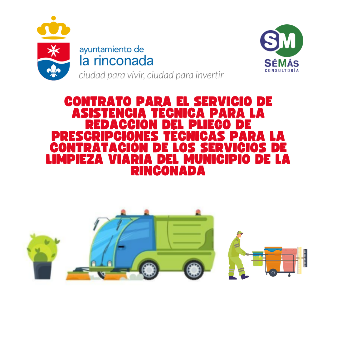 Contrato para la redacción de pliego de Prescripciones Técnicas, Particulares y Memoria Técnica necesaria para la Licitación del Contrato de Limpieza Viaria del Municipio de La Rinconada.