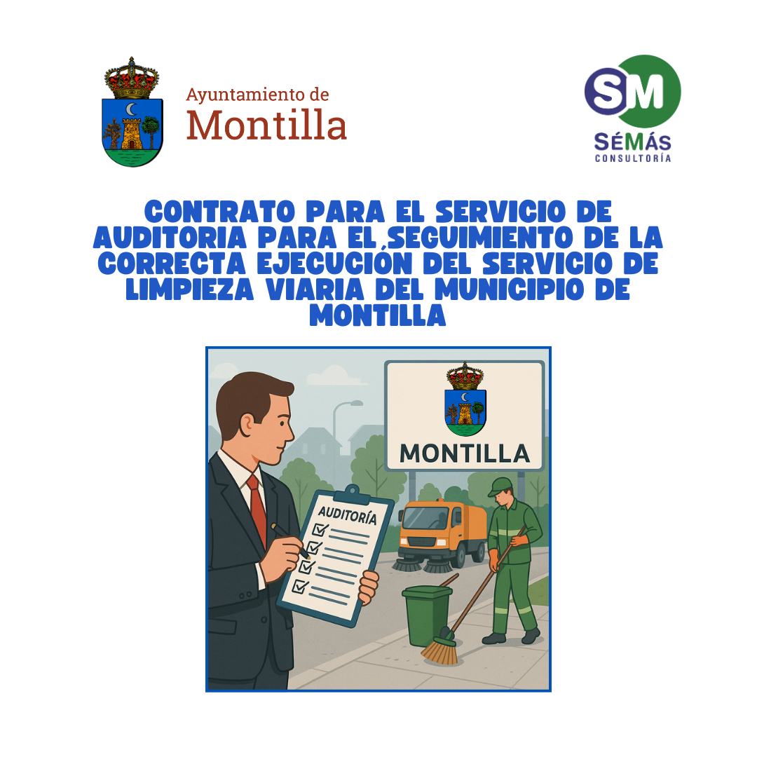 Contrato Ayuntamiento de Montilla. Realización de un control de calidad continuo sobre la prestación del servicio de limpieza viaria en el municipio, mediante una inspección técnica sistemática del contrato vigente.